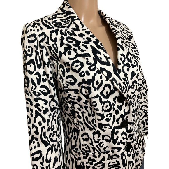 Linea Louis Dell'Olio Blazer Jacket 3/4 Sleeve Size XS - Picture 2 of 3